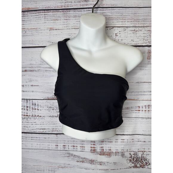 BONDI BORN Ollie Bikini Top in Black Sculpteur Fabric Womens Size M Vacation EUC - Picture 3 of 5